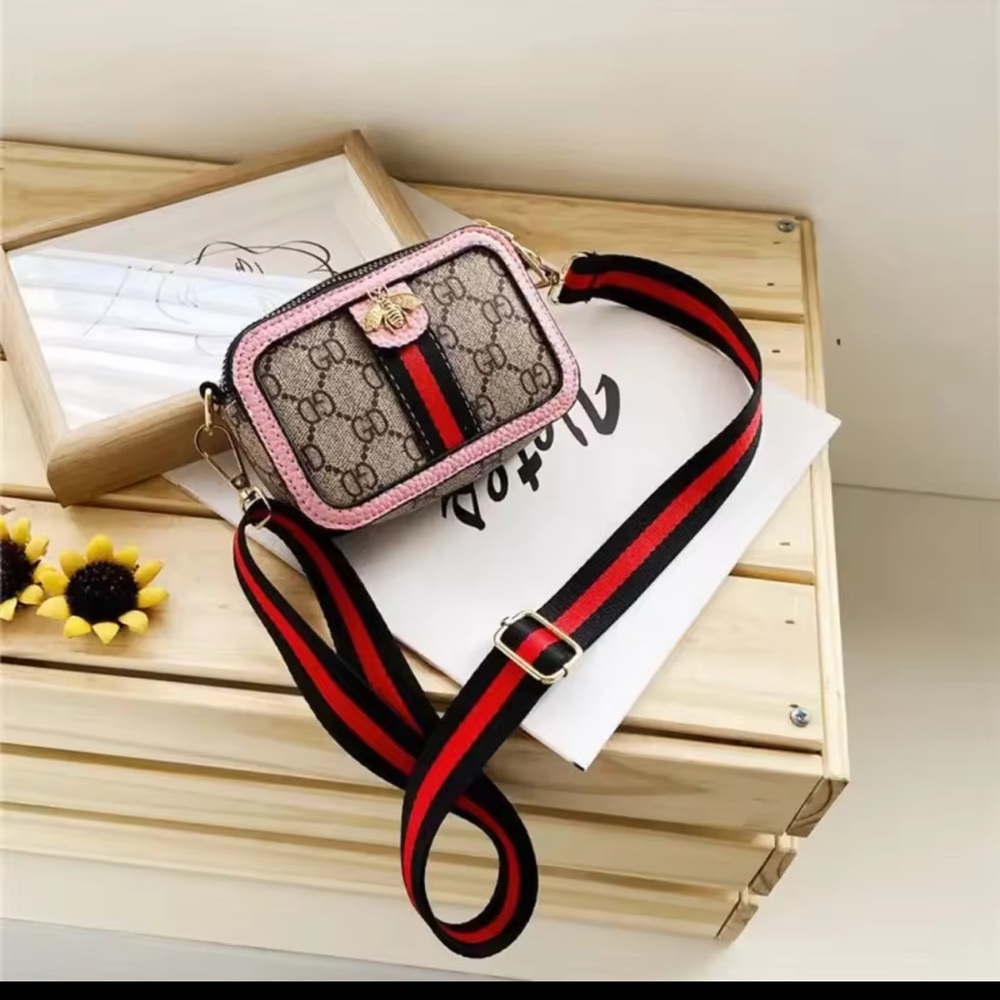 Kids Stylish Brown and Black Crossbody Bag - Picture 6 of 6
